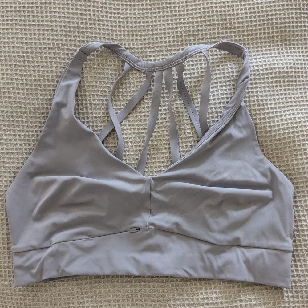 Athleta Lavender-gray Sports Bra